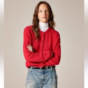 NWOT J. Crew Bubble Hem Cardigan